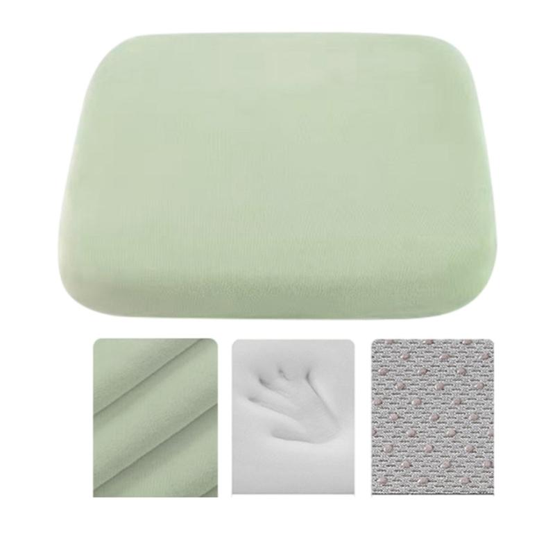 Soft Memory Foam Chair Pad, NonSlip Seats Cushions for Desk Chairs and Vehicles, Eases Lower Back Fatigue