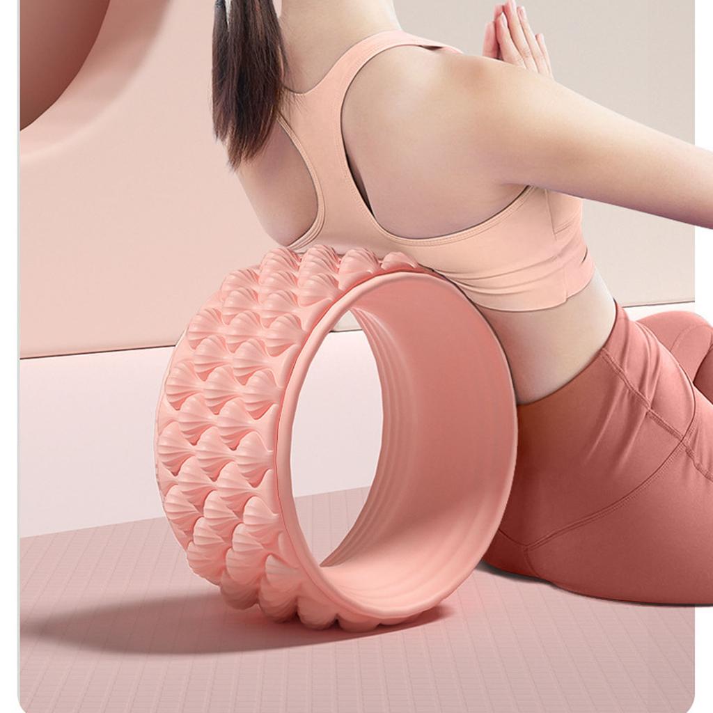 Yoga Wheel for Back Stretching, Wide Pilates Ring, Beginner Training Tool for Backbend, Flexibility & Core Fitness