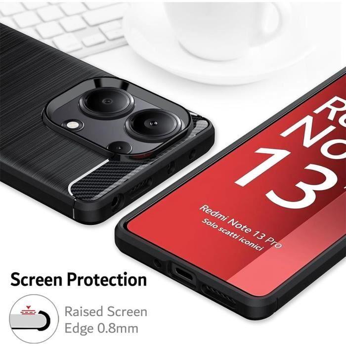 Coque - E.F.CONNECTION - Pour Xiaomi Redmi Note 13 Pro 4G - Antichoc - Anti-Rayures - Effet Fibre Carbone