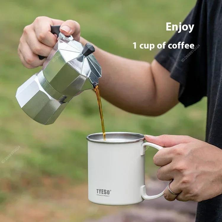 Tyeso Thermoses Large Capacity Stainless Steel Insulated Mug with Handle Perfect Coffee and Tea Beverage Cup Vacuum Flasks