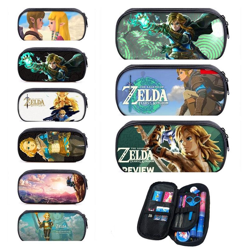 Legend Of Zelda Kingdom Tears Cartoon Pencil Case Durable And Breathable Polyester Material