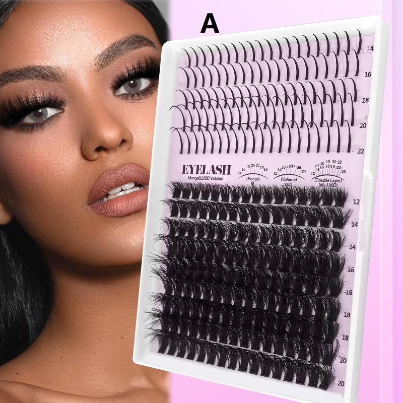 Lash Clusters Kit Lash Spikes Eyelash Clusters Volume Individual Lashes Diy Spiky Lash Extension Manga Clusters Eyelash