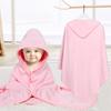 New Spring and Autumn Baby Newborn Swaddling Baby Wrapping Towel Cute Cartoon Cuddle Coral Velvet Hooded Bath Towel