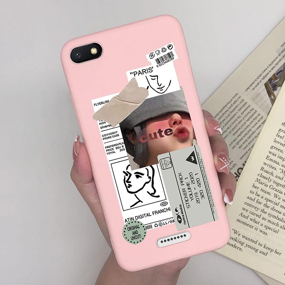 For Xiaomi Redmi 6A Case Cover Soft Silicone multicolor cute tpu Phone Cover Case For Xiomi Redmi 6A 6 A A6 bumper Phone Funda