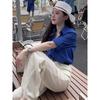 Lapel Shirt For Women Korean Style Fashionable Spring Summer Casual Brightening Sun Protection Shirt