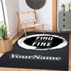 Juventus Personalized Text Area Rug Design for Foyer Balcony Dormitory Decorate room Antislip Carpet Office home decor Wedding Party Gift