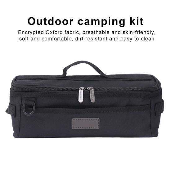 Camping Travel Cookware Organizer Bag Large Capacity Zipper Closure Waterproof Cooking Utensils Storage Pouch