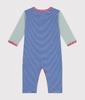 Footless Romper A0BB9 Light White 12 months 74cm [Petit Bateau] Blue/Off