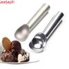 Non-Stick Anti-Feeze Ice Cream Scoop with Unique Liquid Filled Heat Conductive Handle Simple One Piece Aluminum Easy To Dig