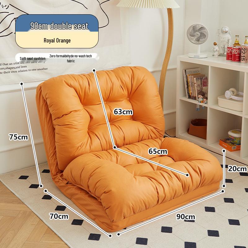 Reclining Tatami Chair: Foldable Single Sofa for Bedroom or Balcony
