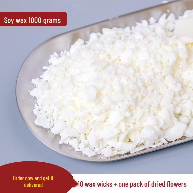 Scented Candle Materials: Soy Wax, White Beeswax, Iced Flower Wax, Coconut Wax, Paraffin, Jelly Wax