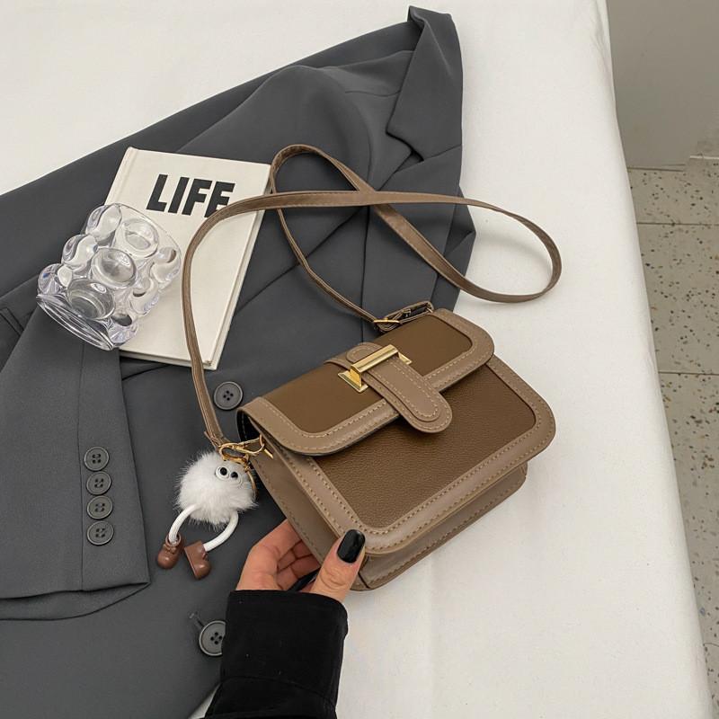 2023 Winter New Bag Female Trendy Fashion Shoulder Bag Casual Niche Small Square Bag Korean Personality Diagonal Cross Bag