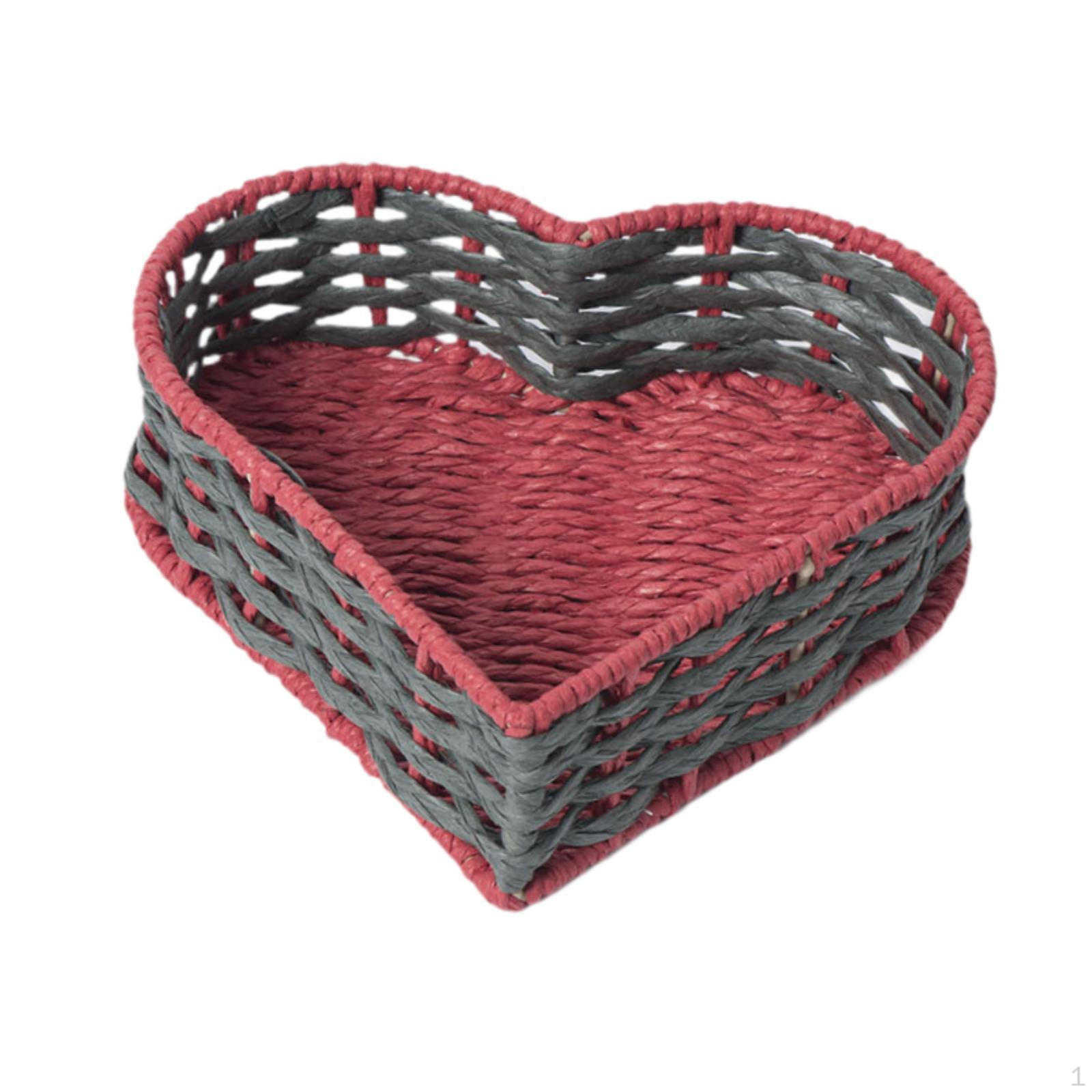 

Handmade Storage Basket ,Decorative Container ,Cosmetic Box, Home Desktop Organizer Woven Box for Style C