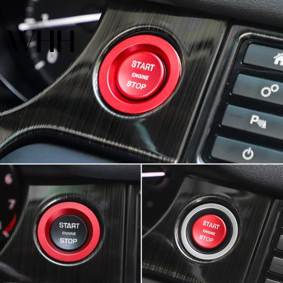 Accessoires de voiture Bouton-poussoir de démarrage/arrêt de moteur Autocollant Personnalisable Anneau Adhésif Facile à Installer Autocollant Décoratif