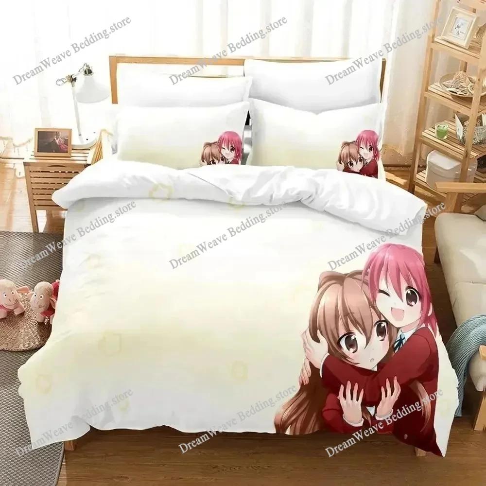 Fashion 3D Print Anime Bed Sheet Toradora Bedding Set Single Twin Full Queen King Size Bed Set Adult Kid Bedroom Duvetcover Sets