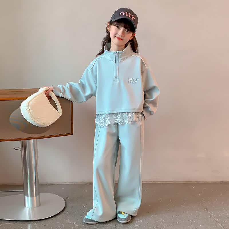 Girls' Stylish Casual Two-Piece Set