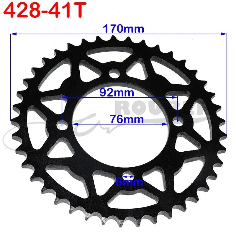 428 Chains 25T/31T/32T/37T/39T/41T/42T/48T 48mm 76mm Rear Chain Sprocket for ATV Quad Pit Dirt Bike Buggy Go Kart Motorcycle