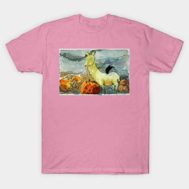 T Shirt Women Halloween Llama Harajuku Print Kawaii Tshirt Summer Short Sleeve Female T-Shirt Top Tee