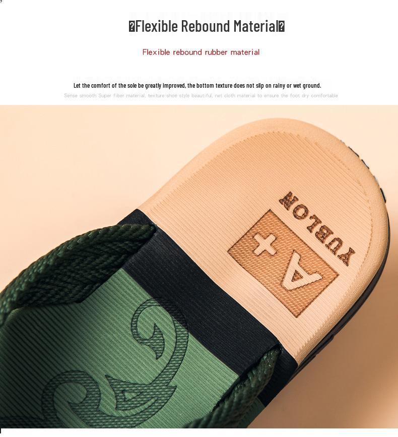 Plus Size Korean Style Men's Flip Flops: Trendy Beach Sandals with Personality