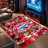 FC Bayern Munich Team Players Collage Area Rug, Non Slip Floor Mat for Living Room Game Room Soccer Fan Home Decor