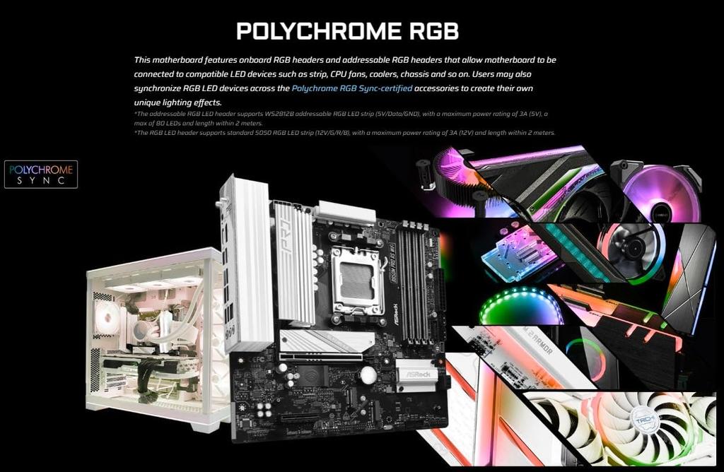 ASRock Motherboard B850M Pro RS WiFi AMD Ryzen 9000 8000 7000 Series CPU Compatible DDR5 Micro ATX Motherboard Authorized Distributor / / (Soket AM5)