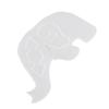 Lovely Elephant Decor Template Elephant Template Sewing Supplies for Sewing Art Craft L 30.5cm/12in