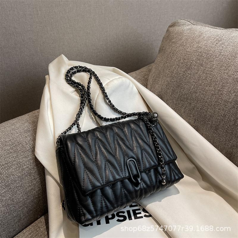 Premium Sense Bag Women's 2025 New Trendy Rhombus Fashion Texture Shoulder Bag Internet Celebrity Foreign Style Niche Messenger Women's Bag