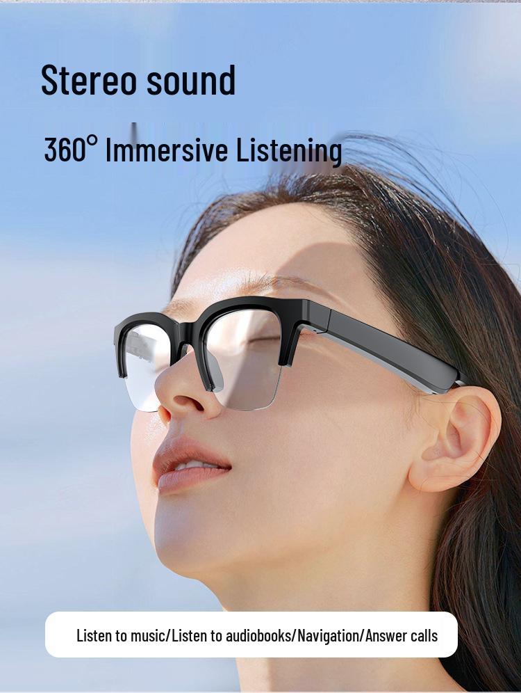 E60 Smart Audio Glasses: Discreet Design, Extended Battery, Lightweight Bluetooth Audio.