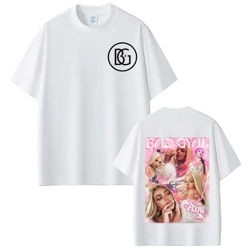 Singer Bad Gyal Tour Fashion Print T-shirt Men Women Aesthetic Trendy T-shirt Summer Loose Casual High Quality T-shirts