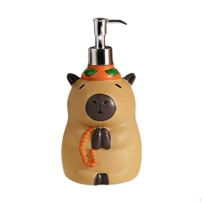 Capybara Hand Soap Dispenser Dish Pump Bottle Body Wash Container Modern Mouthwash Empty
