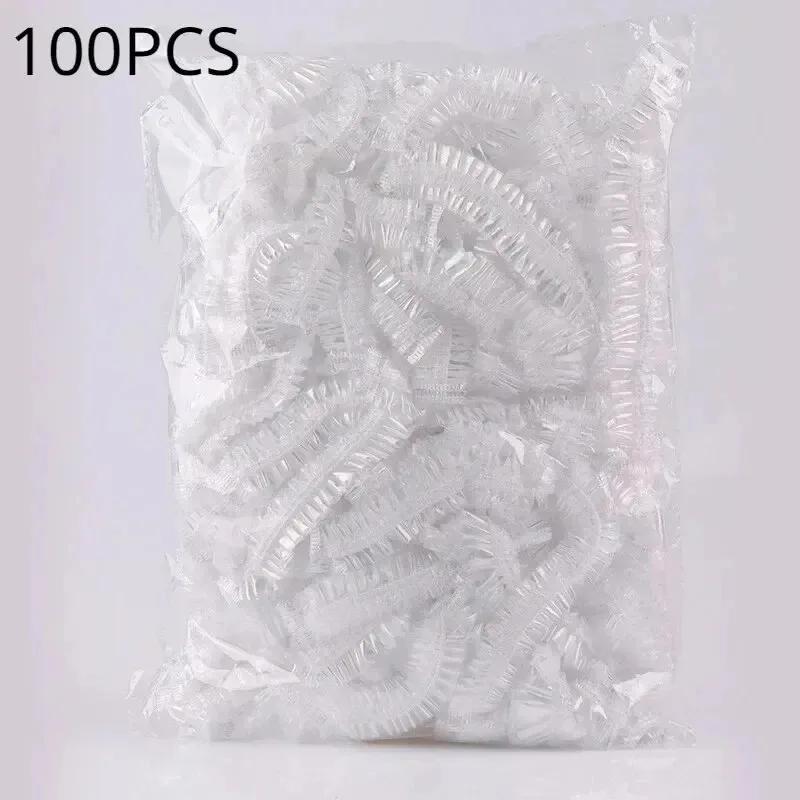 Shower Cap Sauna Disposable Transparent Bonnets Silk Bonnet Beauty Satin Hat Hair Night Hairstyles Sleep Personal Care Bath Home