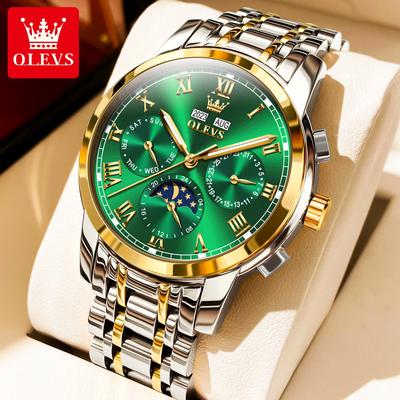OLEVS Marke Uhr Wasserdichte Multi-funktionale Mechanische Uhr Herren Uhr Männer