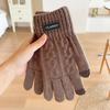 Warm Full Finger Gloves Touchscreen Thermal Mittens Fashion Knitted Gloves  Outdoor