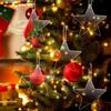 10 Peças Etiquetas de Natal Inovadoras Folhas Acrílicas em Branco Artesanato DIY Enfeites Pendurados