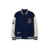 MLB Color Block Letter Print Single-Breasted Baseball Jacket Unisex Jackets Navy-Blue 3AJPV0131-43NYS