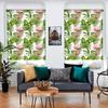 Flamingo Peel And Stick Wallpaper Big Green Leaf & Butterfly Removable Self-Adhesive Living Room Decor