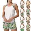 Women's Hawaiian Print Split Swimsuit Sport Swimsuit