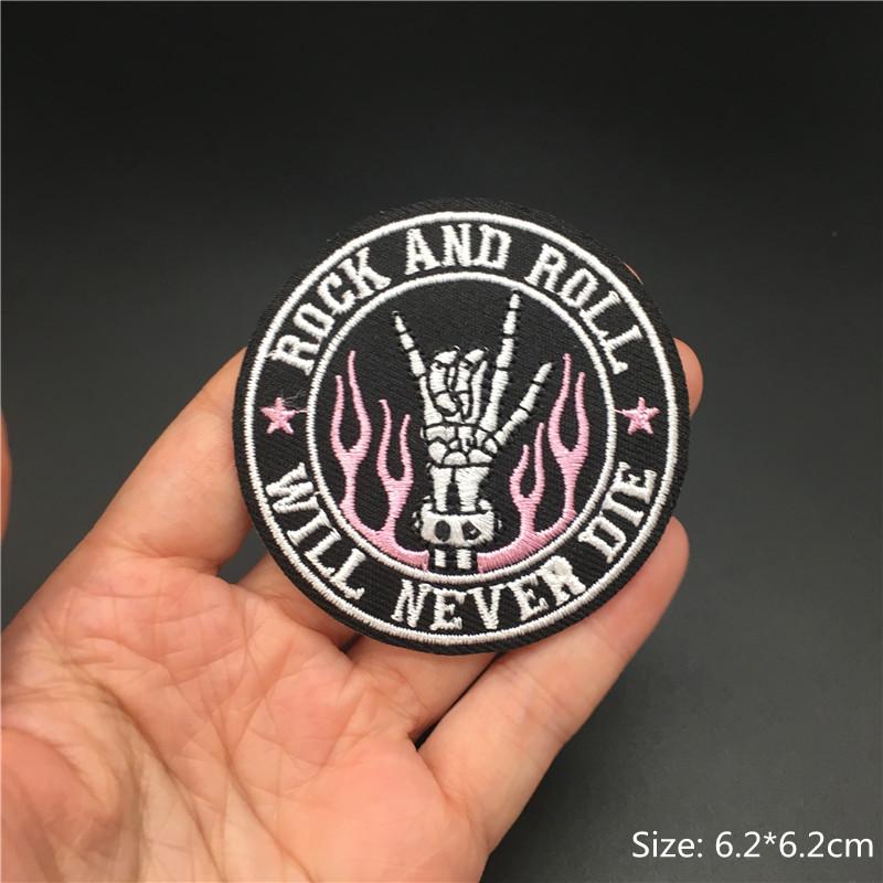 Punk Bestickte Aufnäher Für Kleidung Aufbügelbare Patches Applikationen Diy Anime Kleidung Thermoklebende Aufkleber