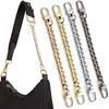 Parti&Accessori in Alluminio Ultraleggeri Cinghie per Borsa a Spalla Catena per Portafoglio Sostitutiva Estensore Catena Piatta Metallica con Fibbia Metallica