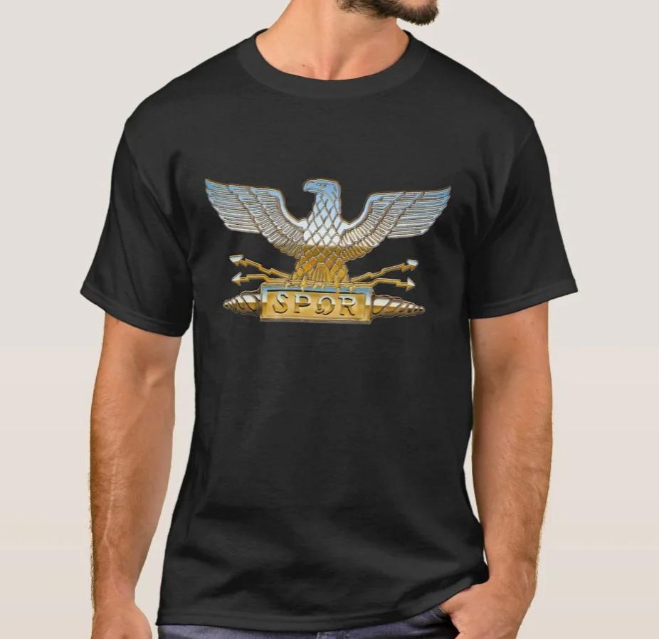 Emblem of The Roman Republic Roman Legion Eagle TShirt Summer Cotton ONeck Short Sleeve Mens T Shirt New S3XL