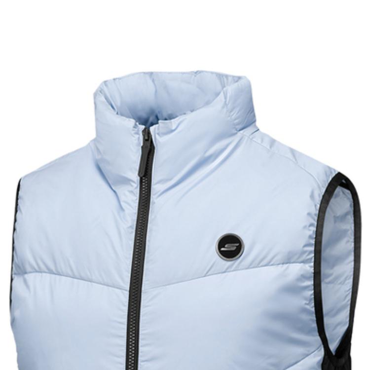 Skechers Basic Sports Series Windproof Woven Warm Soft Down Vest Unisex Vest P425U042-0356