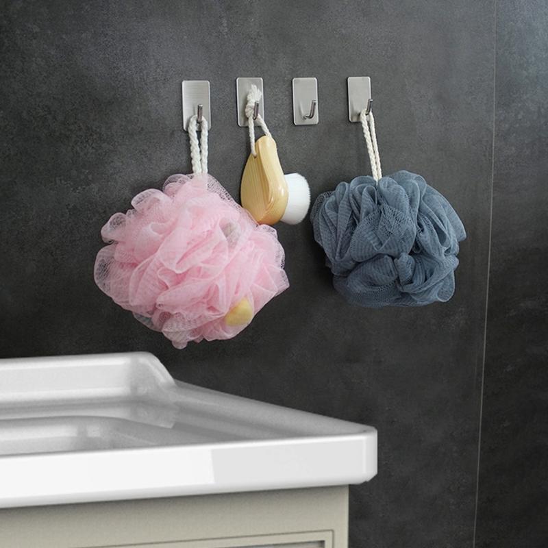High Capacity Adhesive Holders for Bathroom Kitchen Rustproof Stainless Steel Wall Hangers Towel Organizers