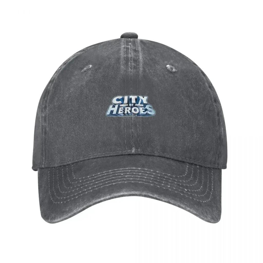 City of Heroes T Baseball Cap Black Custom Hat Sports Cap Women Caps Unisexs