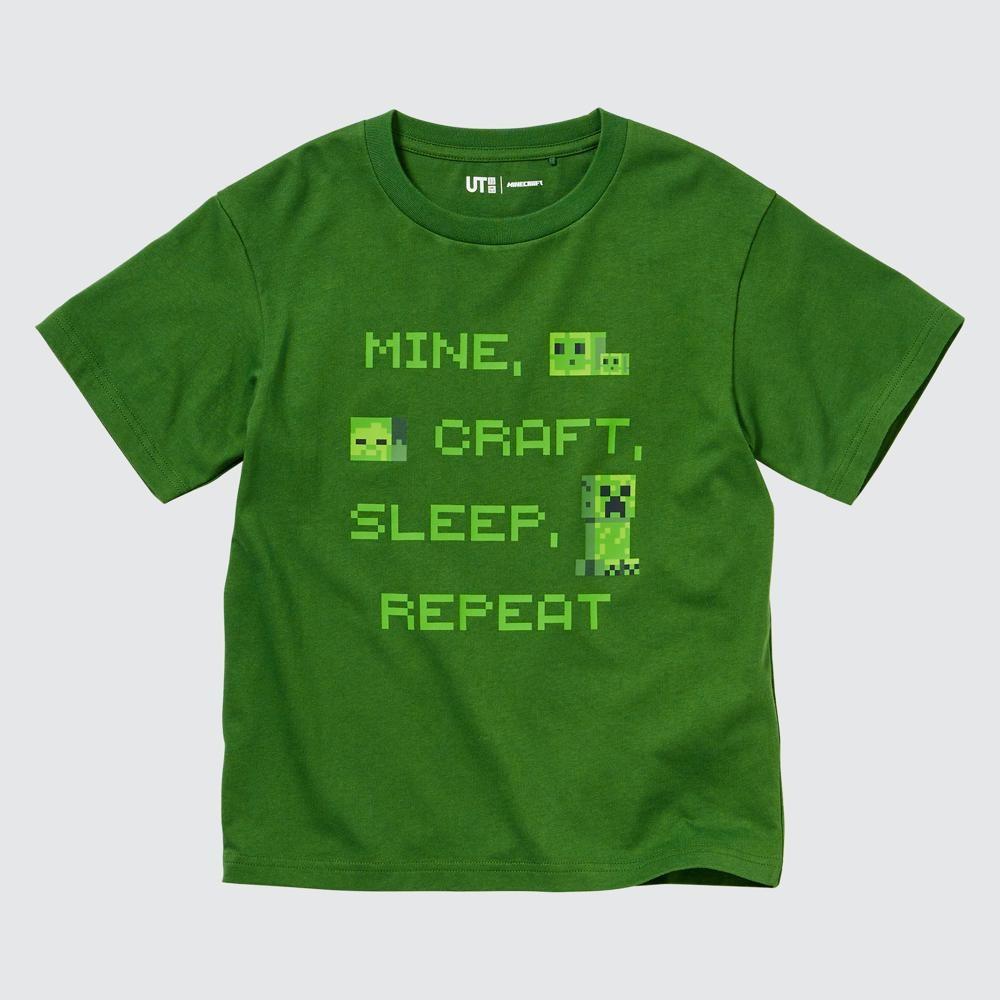 

UNIQLO KIDS MINECRAFT UT Graphic TКороткий рукав B