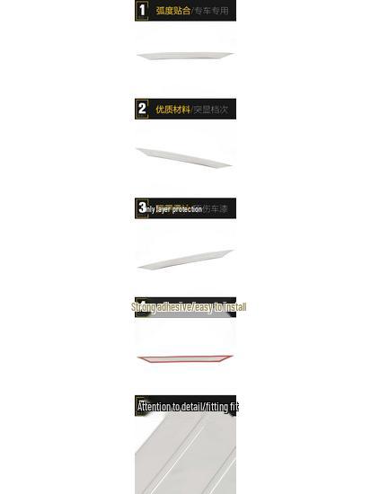 Golf 8 Rear Bumper Trim Anti-Scratch Decorative Sticker for 2021 Model