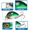 10 stuks Vis Lokaas Kunstmatige Vis Aas Topwater Crankbaits Wobbler Kunstmatige Harde Aas met Tackle Box Eenvoudig te Gebruiken