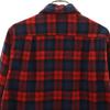 50s 60s Vintage Check Pattern Long Sleeve Flannel Shirt S Red Men's Used