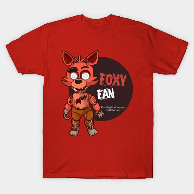 Unisex Fashion TShirt Five Nights At Freddys Foxy Fan Print TShirt Plus Size S-5XL T-Shirt 100%Cotton Tops O Neck Short Sleeve Tees