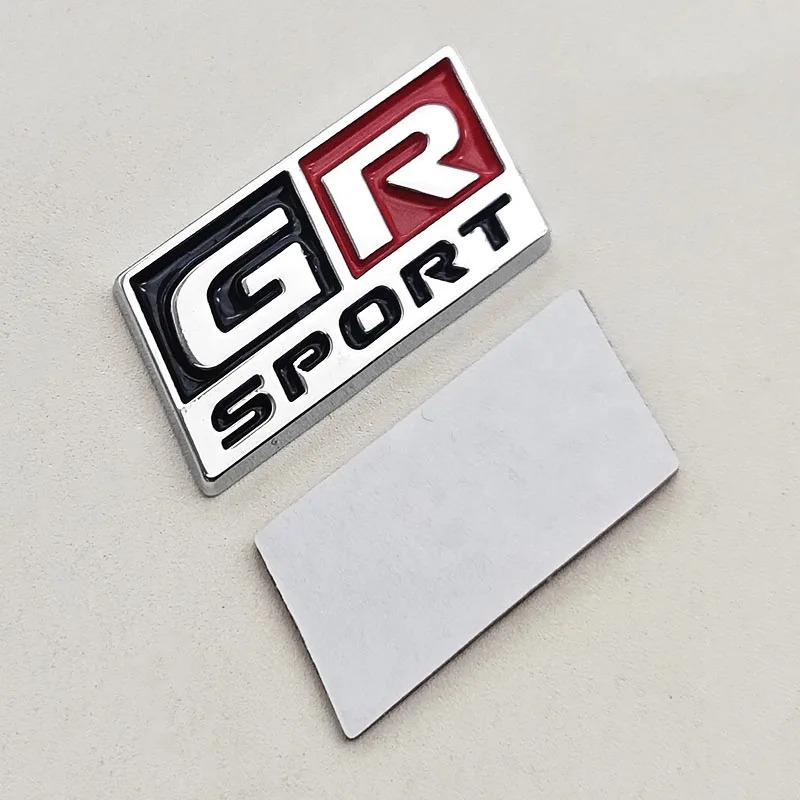 3D Metal GR Sport Logo Steering Wheel Badge Lnterior Sticker Decoration Emblem For Toyota RAV4 Camry Corolla Prado Land Cruiser