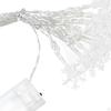 Star Snowflake Christmas String Lights Warm White for Window Yard Garden